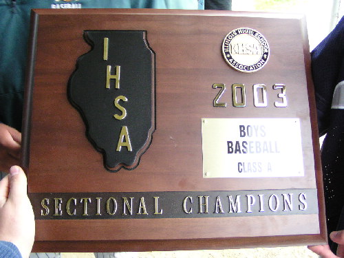 Sectional plaque.